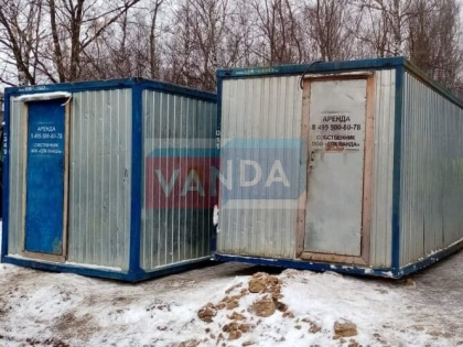 Б/У блок контейнер с тамбуром 5.85x2.45